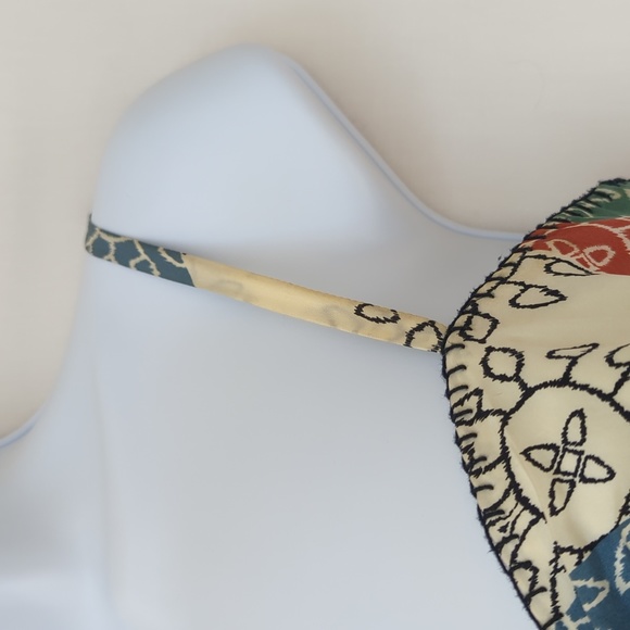 BCBGMaxAzria | 100% SILK Patchwork Babydoll Dress - Picture 6 of 14